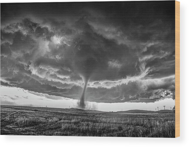 Nebraskasc Wood Print featuring the photograph Wray Colorado Tornado 065 by NebraskaSC