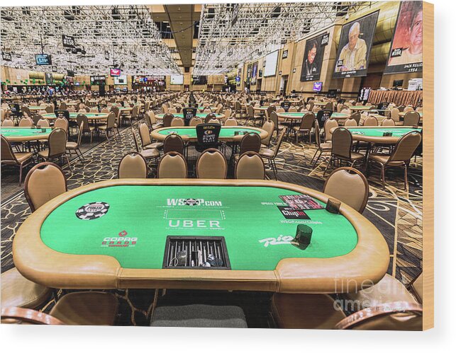 World Series Of Poker Wood Print featuring the photograph WSOP Calm Before the Storm by Aloha Art