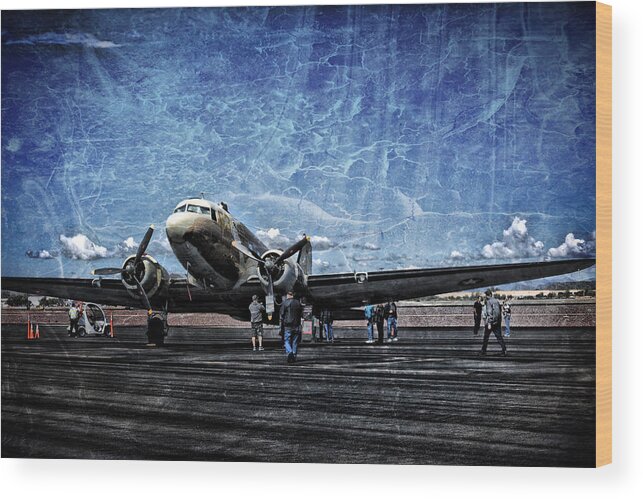 Photograph Wood Print featuring the photograph WWII Workhorse by Richard Gehlbach