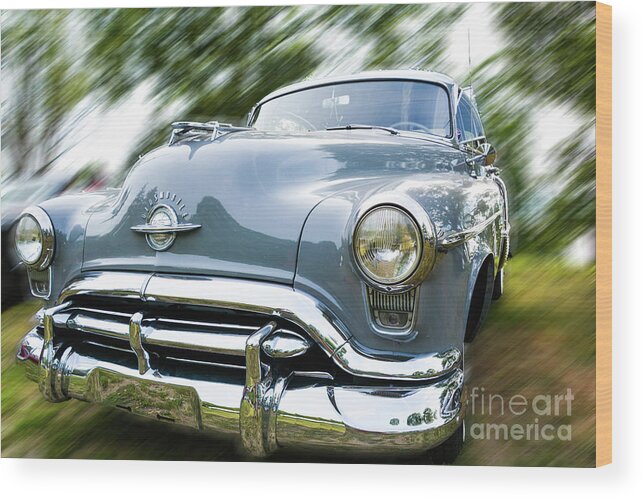 Oldsmobile Wood Print featuring the photograph Your Fathers Oldsmobile by Lisa Kilby