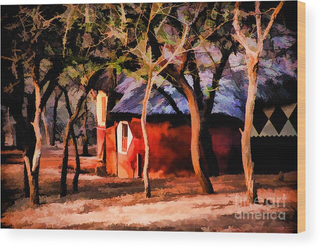 South Africa Zulu Nation Wood Print featuring the photograph Zulu Sunset by Rick Bragan