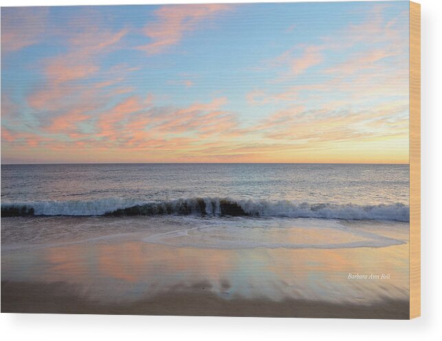 Obx Sunrise Wood Print featuring the photograph 1/6/19 OBX Sunrise by Barbara Ann Bell