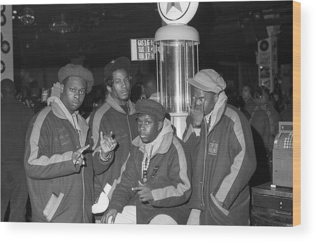 Event Wood Print featuring the photograph A Tribe Called Quest #1 by Al Pereira