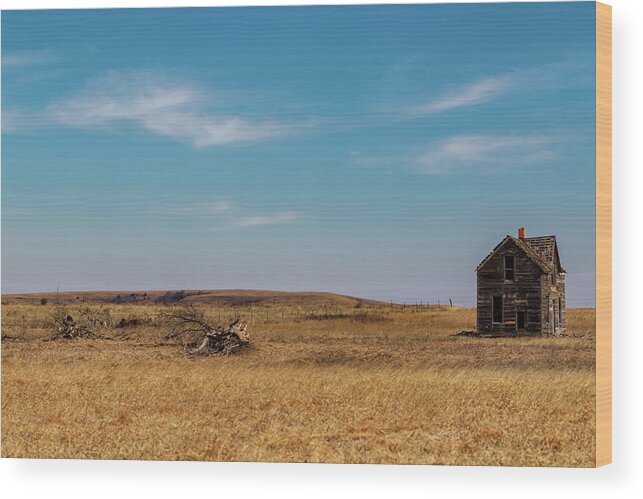 Jay Stockhaus Wood Print featuring the photograph Abandoned #1 by Jay Stockhaus