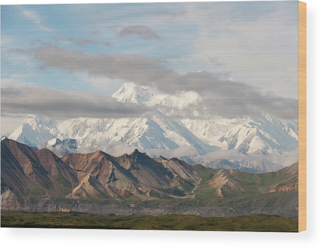 Scenics Wood Print featuring the photograph Alaska Range, Denali #1 by John Elk