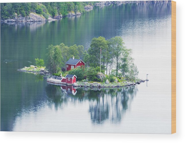 Landscape Wood Print featuring the photograph Breathtaking View Of Small Island #1 by Ivan Kmit