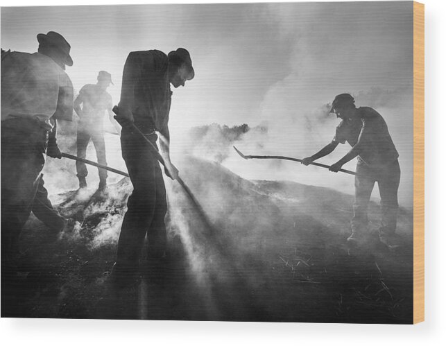 Charcoal Wood Print featuring the photograph Hell Mercenaries ! #1 by Sorin Onisor