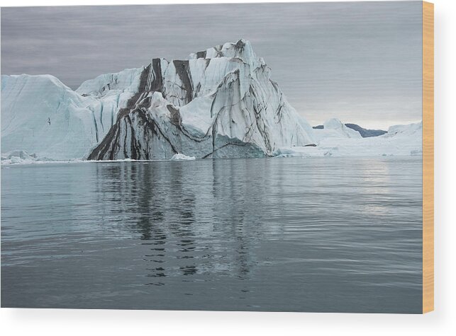 Arctic Wood Print featuring the photograph Iceberg #2 #1 by Minnie Gallman