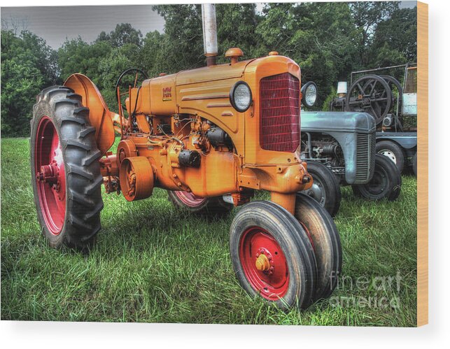 Tractor Wood Print featuring the photograph Minneapolis-Moline by Mike Eingle