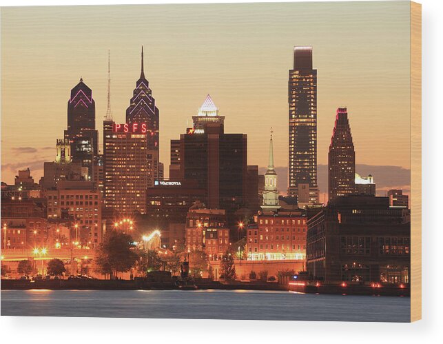 Tranquility Wood Print featuring the photograph Philadelphia, Pennsylvania #1 by Jumper