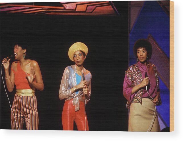 Anita Pointer Wood Print featuring the photograph Photo Of Pointer Sisters #1 by Steve Morley