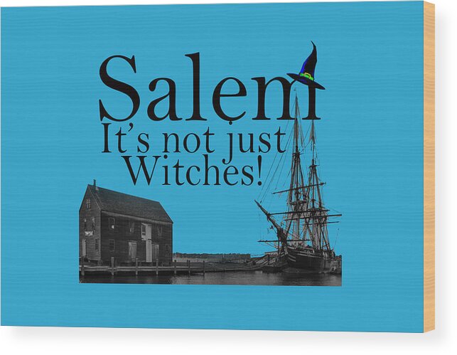 Autumn Wood Print featuring the digital art Salem Its not just for Witches by Jeff Folger