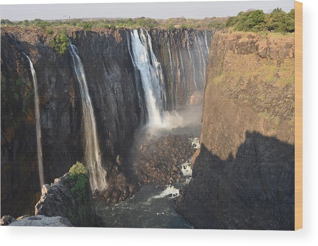 Waterfall Wood Print featuring the photograph Victoria Falls by Ben Foster