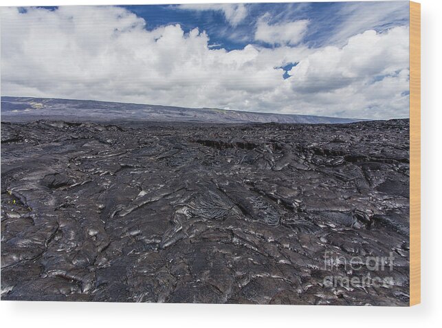 Active Wood Print featuring the photograph Volcanic Landscape At The Hills Of Kilauea #1 by I. Noyan Yilmaz/science Photo Library