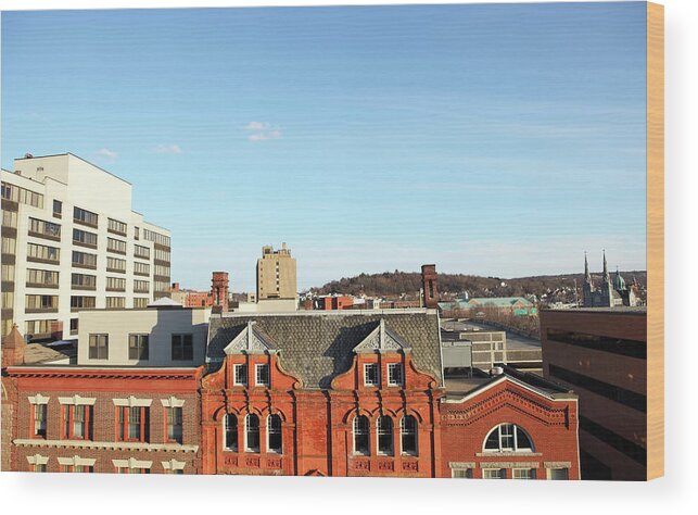 Downtown District Wood Print featuring the photograph Waterbury, Connecticut #1 by Denistangneyjr