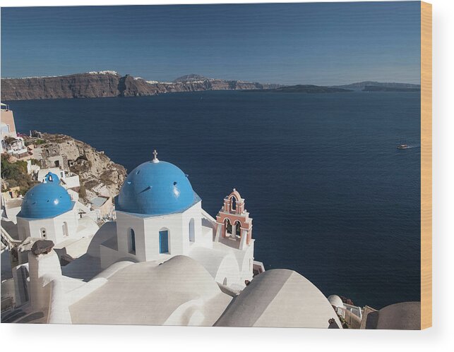 Tranquility Wood Print featuring the photograph Santorini Greece #10 by Neil Emmerson