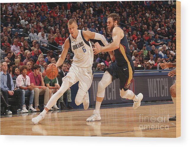Smoothie King Center Wood Print featuring the photograph Dallas Mavericks V New Orleans Pelicans by Layne Murdoch Jr.