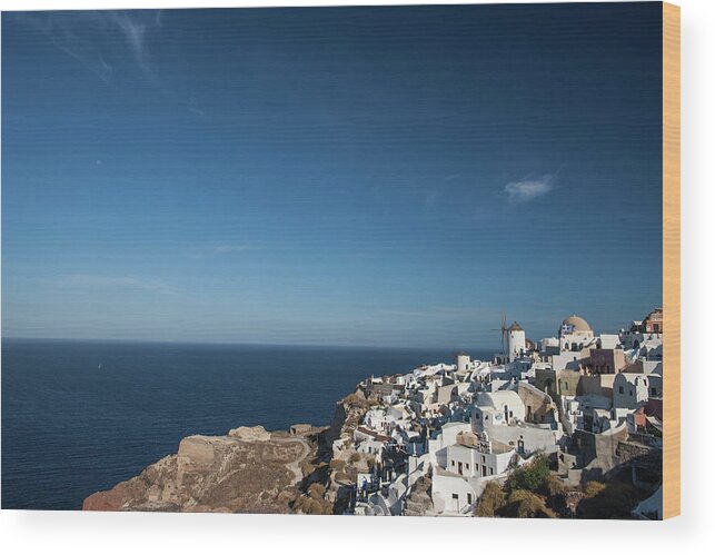 Tranquility Wood Print featuring the photograph Santorini Greece #13 by Neil Emmerson