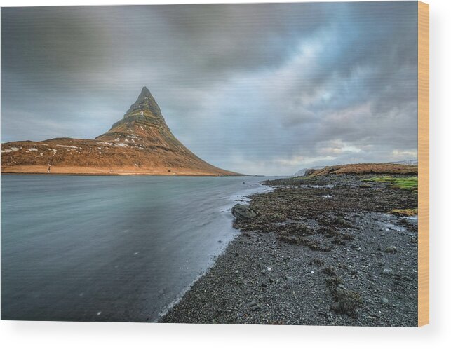 Kirkjufell Wood Print featuring the photograph Kirkjufell - Iceland #14 by Joana Kruse