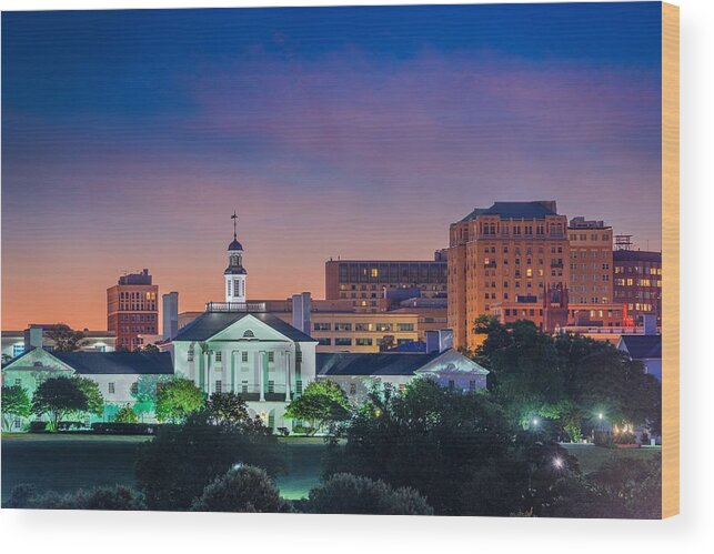 Landscape Wood Print featuring the photograph Richmond, Virginia, Usa Downtown #15 by Sean Pavone