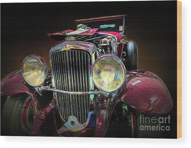 Cars Wood Print featuring the mixed media 1931 Duesenberg Model J by DB Hayes