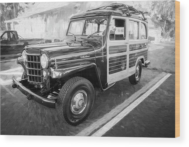 1953 Willys Wagon Wood Print featuring the photograph 1953 Willys Wagon 4x4 005 by Rich Franco