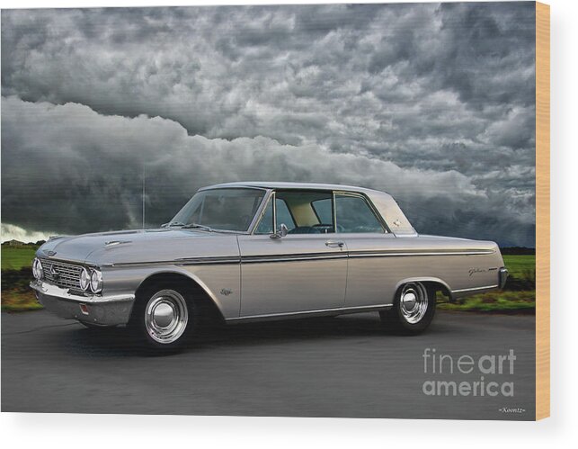 1962 Ford Galaxie 500 Xl Wood Print featuring the photograph 1962 Ford Galaxie 500 XL by Dave Koontz