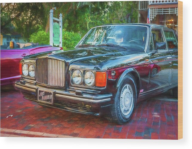 1990 Bentley Wood Print featuring the photograph 1990 Bentley Turbo R 113 by Rich Franco