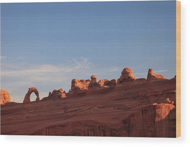 Scenics Wood Print featuring the photograph Arches National Park #2 by Michele Falzone