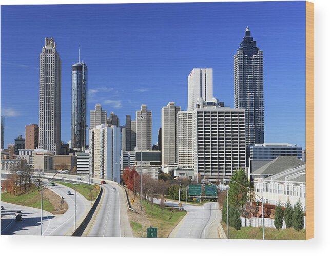 Atlanta Wood Print featuring the photograph Atlanta, Georgia #2 by Jumper