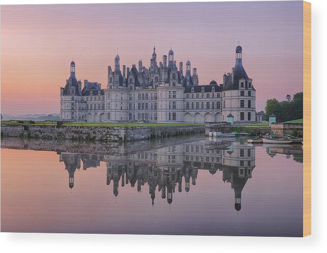 Tranquility Wood Print featuring the photograph Chambord Castle Chateau De Chambord #2 by Martin Ruegner