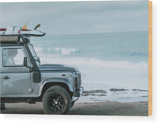 4wd Wood Print featuring the photograph Overland Adventure Fuerteventura #2 by Cavan Images