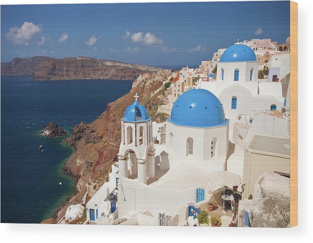 Steps Wood Print featuring the photograph Santorini, Greece #2 by Traveler1116