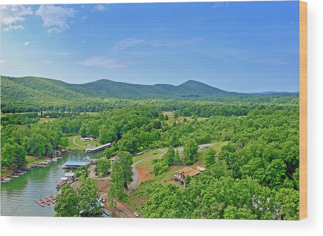 Smith Mountain Lake Wood Print featuring the photograph Smith Mountain Lake, Va. #2 by The James Roney Collection
