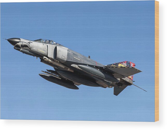 Turkey Wood Print featuring the photograph Turkish Air Force F-4e-2020 Terminator #2 by Daniele Faccioli