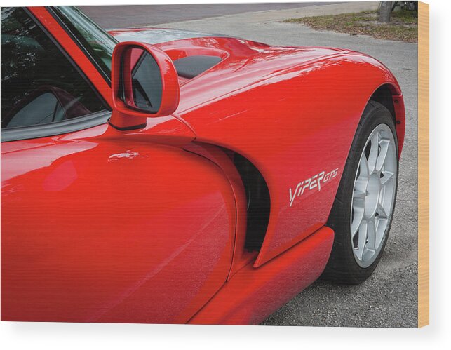 2002 Dodge Viper Gts Wood Print featuring the photograph 2002 Dodge Viper GTS 120 by Rich Franco