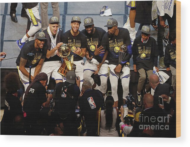 Playoffs Wood Print featuring the photograph 2018 Nba Finals - Game Four by Mark Blinch