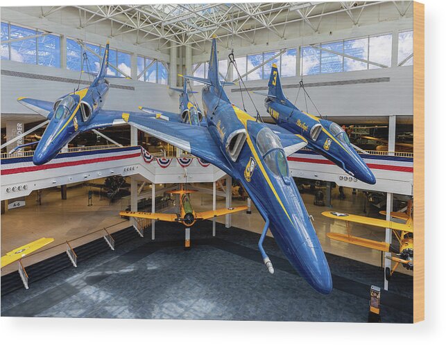 2019 Wood Print featuring the photograph Blue Angels #4 by Tim Stanley