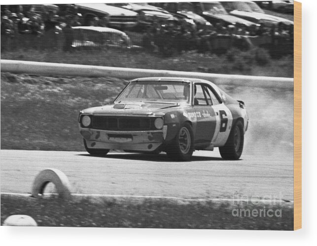 Mark Donohue Wood Print featuring the photograph Mark Donohue #4 by Dave Allen