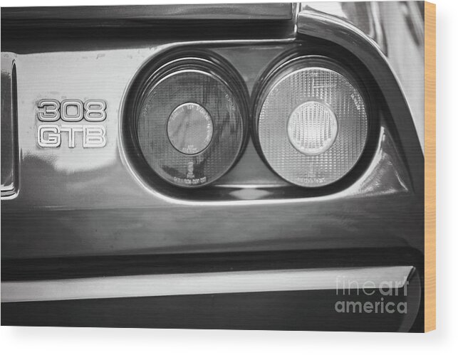 Ferrari 308 Gtb Wood Print featuring the photograph 308 Gtb by Randall Cogle