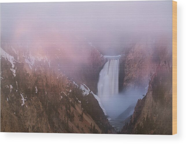Canyon Wood Print featuring the photograph USA, Wyoming, Yellowstone National Park #35 by Jaynes Gallery