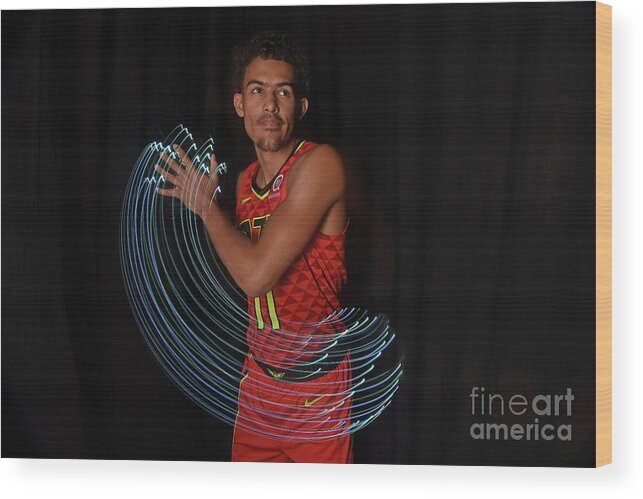 Nba Pro Basketball Wood Print featuring the photograph 2018 Nba Rookie Photo Shoot by Brian Babineau