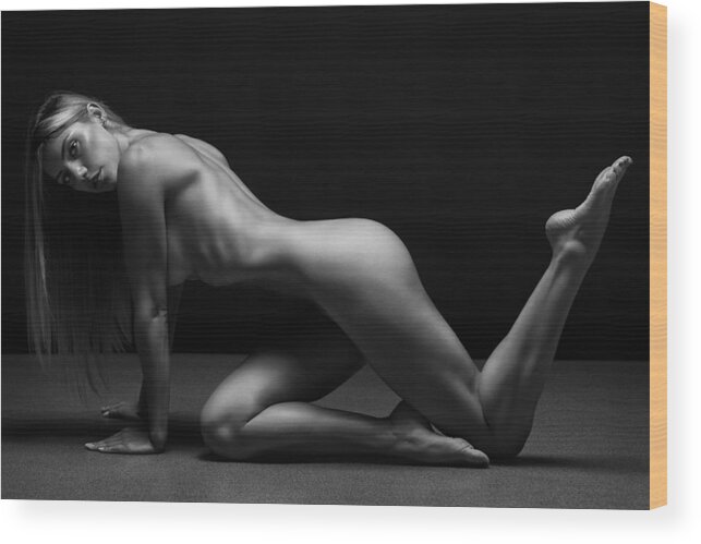Glamour Wood Print featuring the photograph Bodyscape #381 by Anton Belovodchenko