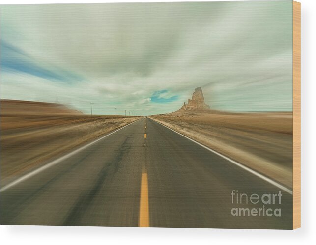 Arizona Wood Print featuring the photograph Arizona Desert Highway by Raul Rodriguez