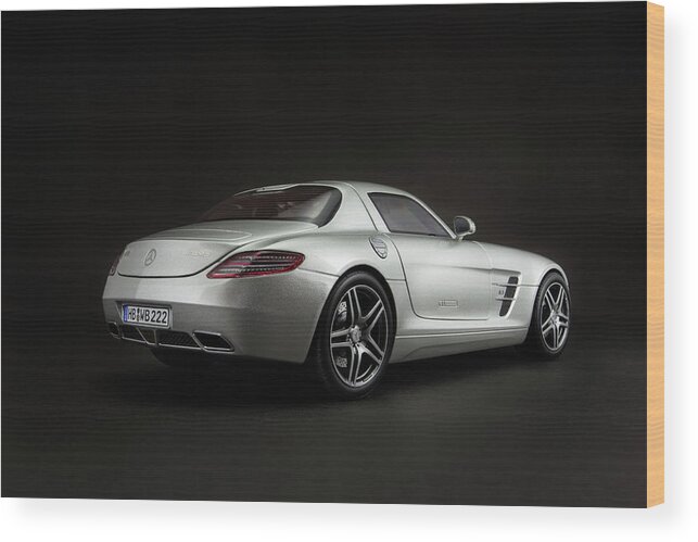 Mercedes-benz Wood Print featuring the photograph Mercedes-Benz SLS AMG #4 by Evgeny Rivkin