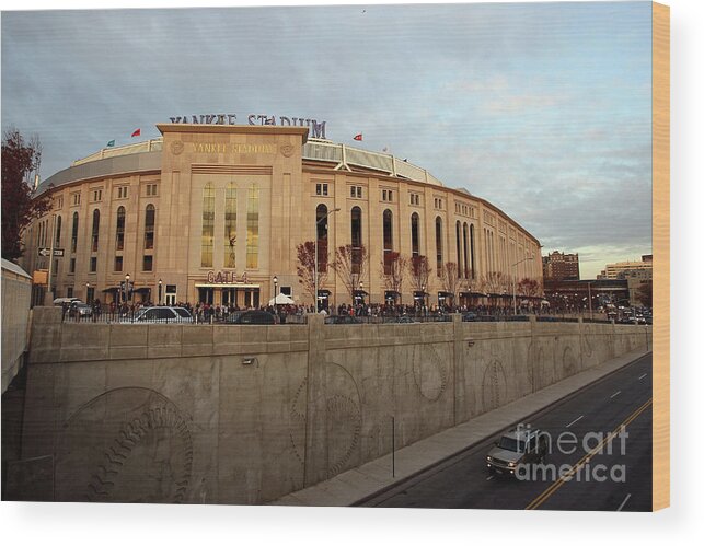 Game Two Wood Print featuring the photograph Philadelphia Phillies V New York by Jed Jacobsohn