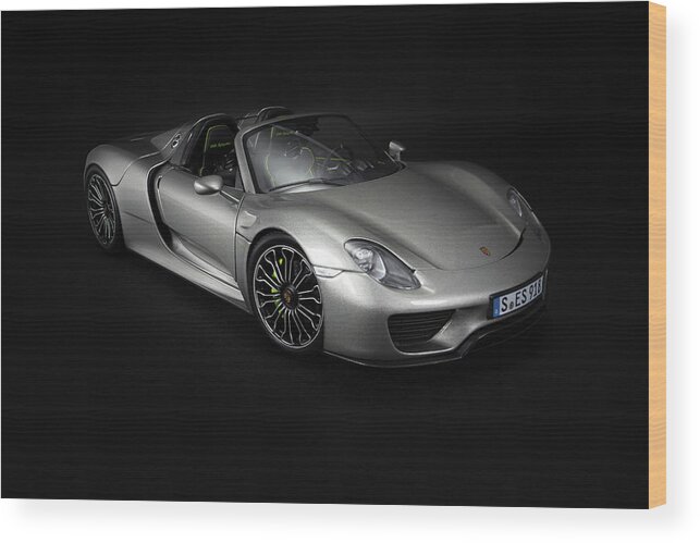 Porsche Wood Print featuring the photograph Porsche 918 Spyder #4 by Evgeny Rivkin