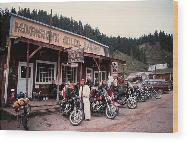 Casual Clothing Wood Print featuring the photograph 50th Anniversary Of The Sturgis by Jim Steinfeldt
