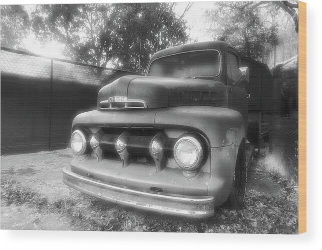51 Ford Pickup Wood Print featuring the photograph 51 Ford Pickup by John Parulis