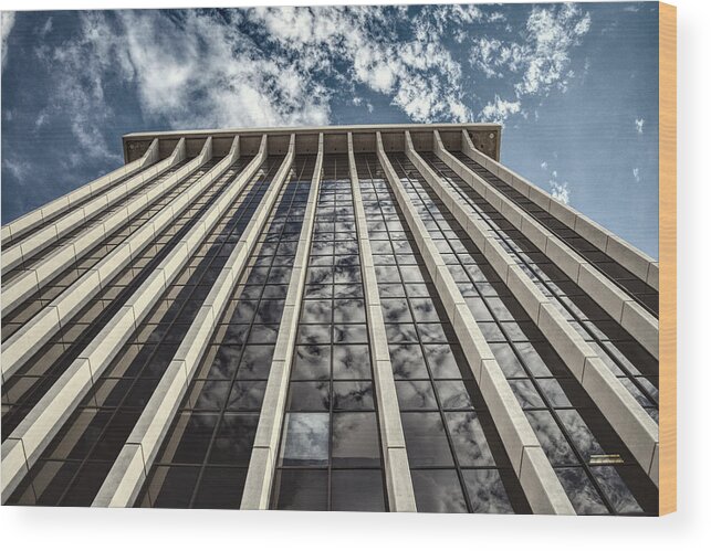 Skyscraper Wood Print featuring the photograph 5151 E Broadway by Chance Kafka
